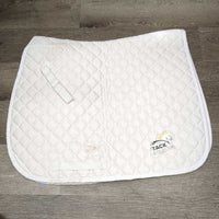 Quilt Jumper Saddle Pad, tabs *gc, clean, stains, rubs, pills, puckers, clumpy, older
