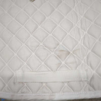Quilt Jumper Saddle Pad, tabs *gc, clean, stains, rubs, pills, puckers, clumpy, older
