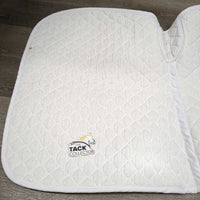 Quilt Jumper Saddle Pad, tabs *gc, clean, stains, rubs, pills, puckers, clumpy, older
