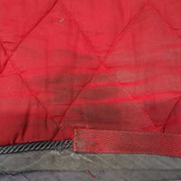 Quilt Jumper Saddle Pad, piping, tabs *gc, stains, clean, holes, faded, rubs, clean, older
