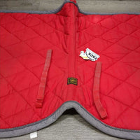 Quilt Jumper Saddle Pad, piping, tabs *gc, stains, clean, holes, faded, rubs, clean, older
