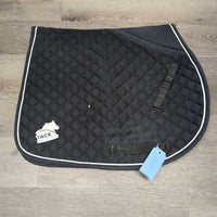 Quilt Jumper Saddle Pad, tabs *gc, clean, stains, faded, hairy, rubs, pills
