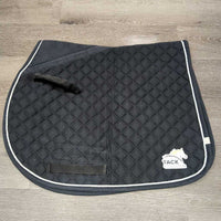 Quilt Jumper Saddle Pad, tabs *gc, clean, stains, faded, hairy, rubs, pills
