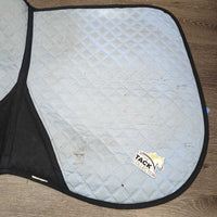 Quilt Jumper Saddle Pad, tabs *gc, clean, stains, faded, hairy, rubs, pills
