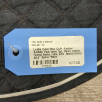 Quilt Jumper Saddle Pad, tabs *gc, clean, stains, faded, hairy, rubs, pills
