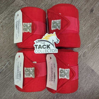 4 Fleece Polo Wraps *2x vgc/xc *2x *gc, clumpy, hair

