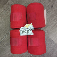 4 Fleece Polo Wraps *2x vgc/xc *2x *gc, clumpy, hair
