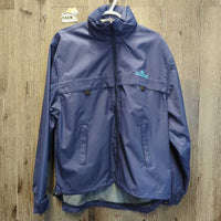 Mesh Lined Light - Rain Jacket, zip, Collar Hood *like new, older
