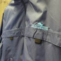 Mesh Lined Light - Rain Jacket, zip, Collar Hood *like new, older
