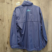 Mesh Lined Light - Rain Jacket, zip, Collar Hood *like new, older
