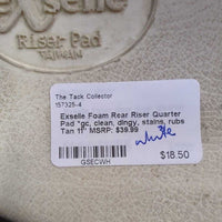 Foam Rear Riser Quarter Pad *gc, clean, dingy, stains, rubs
