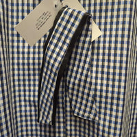LS Show Shirt, 1 Button Collar *like new?/xc, seam puckers
