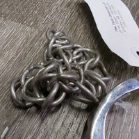 Eggbutt Comfort Snaffle Bit w hooks, 2 hooks, chain *vgc/gc, dirt, residue, scuffs
