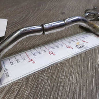 Eggbutt Comfort Snaffle Bit w hooks, 2 hooks, chain *vgc/gc, dirt, residue, scuffs
