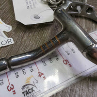 Eggbutt Comfort Snaffle Bit w hooks, 2 hooks, chain *vgc/gc, dirt, residue, scuffs
