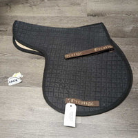 Thick Quilt Fitted Hunter Saddle Pad *gc, faded, stains, hair, residue, older, rubs, pills

