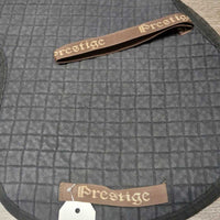 Thick Quilt Fitted Hunter Saddle Pad *gc, faded, stains, hair, residue, older, rubs, pills
