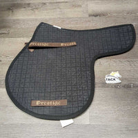 Thick Quilt Fitted Hunter Saddle Pad *gc, faded, stains, hair, residue, older, rubs, pills
