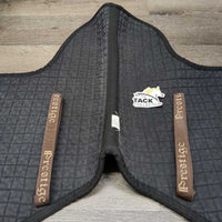 Thick Quilt Fitted Hunter Saddle Pad *gc, faded, stains, hair, residue, older, rubs, pills
