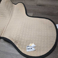 Thick Quilt Fitted Hunter Saddle Pad *gc, faded, stains, hair, residue, older, rubs, pills
