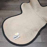 Thick Quilt Fitted Hunter Saddle Pad *gc, faded, stains, hair, residue, older, rubs, pills
