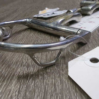 Level 2-3 D Ring Low Port Barrel Correction Bit w hooks, 2 hooks, chain *gc, older?, dirt, residue, scuffs
