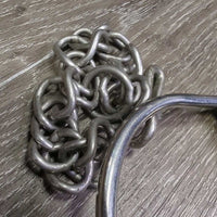 Level 2-3 D Ring Low Port Barrel Correction Bit w hooks, 2 hooks, chain *gc, older?, dirt, residue, scuffs

