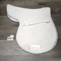 Non-Slip Fitted Hunter Saddle Pad *gc/fair, older, clean, clumpy, hairy seams, dingy, thin/rubbed edges
