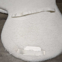 Non-Slip Fitted Hunter Saddle Pad *gc/fair, older, clean, clumpy, hairy seams, dingy, thin/rubbed edges
