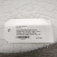 Non-Slip Fitted Hunter Saddle Pad *gc/fair, older, clean, clumpy, hairy seams, dingy, thin/rubbed edges
