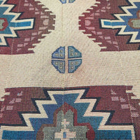 Felt Lined Tapestry Covered Jumper Saddle Pad *vgc, clean & mnr dirt?residue, hairy, rubs, older, clumpy, pills
