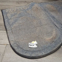 Felt Lined Tapestry Covered Jumper Saddle Pad *vgc, clean & mnr dirt?residue, hairy, rubs, older, clumpy, pills
