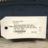 Reversible Pillow Saddle Pad *vgc, mnr dirt, stains & residue, older
