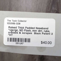 Raised Thick Padded Noseband *vgc/gc, NO Flash, mnr dirt, rubs, creases & scrapes

