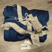Nylon Mesh Cooler "Equi-Cup" *gc, clean, shrunk? v.wavy binding, stains, rubs, older?
