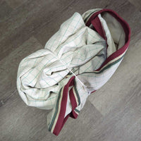 Cotton Sheet, disc front, detach neck, tail, bag *gc, clean, 0 wpf, stains, mnr snags, dingy, threads
