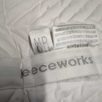 Sheepskin & Quilt Fitted Saddle Pad, Shimmable *vgc, clean, shrunk?.v.puckered, stiff mnr stains
