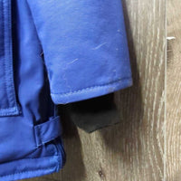 Hvy Winter Jacket, Hood, Fur Trim, Zipper, Snaps *vgc/gc, clean, mnr clumpy fur, cuff rubs & pills, shrunk?wavy zipper
