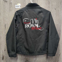 Soft Shell Jacket, zipper, fleece lined "Royal West" *xc/like new, clean
