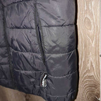 Light Puffy Jacket, Zipper "RMSJ" *gc/fair, clean, broken pocket zipper, clumpy fill
