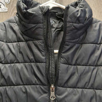 Light Puffy Jacket, Zipper "RMSJ" *gc/fair, clean, broken pocket zipper, clumpy fill

