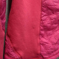 Thin Quilt Jacket, zipper *gc/fair, clean, v.rubbed & pilly, seam rubs, peeling & cracking logos
