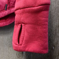 Thin Quilt Jacket, zipper *gc/fair, clean, v.rubbed & pilly, seam rubs, peeling & cracking logos
