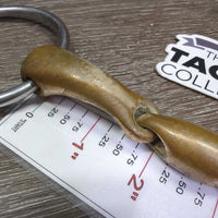 Thick Hvy French Link Loose Ring, center Lozenge *gc, clean, stains, residue, chews, scratches
