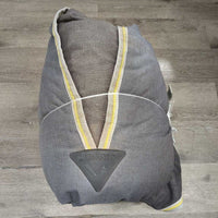 100g? Winter-Hvy Rain Sheet, Neck, 200g Snap In Liner, Tail Strap *gc, repairs, stains, mnr wpf, faded, threads, hairy *like new liner
