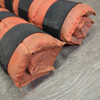 Pr Ice Leg Wraps, velcro *gc/fair, dirty, smell, stained, mnr leak, 2 deflated cells, undone velcro, threads
