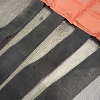 Pr Ice Leg Wraps, velcro *gc/fair, dirty, smell, stained, mnr leak, 2 deflated cells, undone velcro, threads
