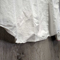 LS Show Shirt, Snap Collar *gc, dingy, crinkled, v.folded Collar, Edges & Trim, seam puckers, faded logo
