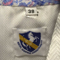 LS Show Shirt, Snap Collar *gc, snags, puckered, older, threads, runs, bubbled collar
