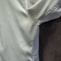 LS Show Shirt, Snap Collar *gc, snags, puckered, older, threads, runs, bubbled collar
